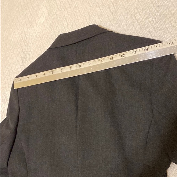 Mexx Wool Blend Dark Gray Blazer Tailored Fit Notched Lapel Y2K Vintage 90’s - Picture 9 of 16